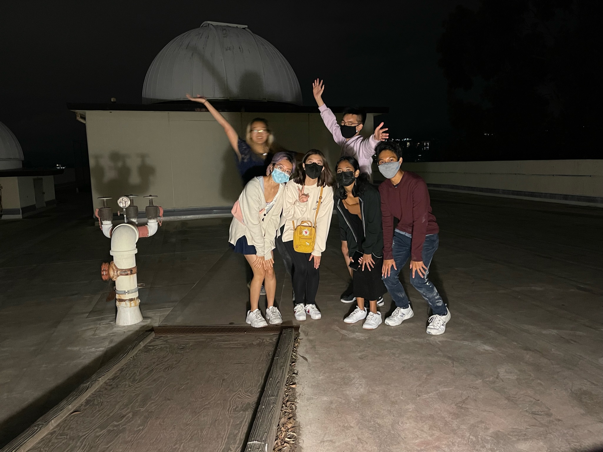 Picture of dev board going rooftop exploring!